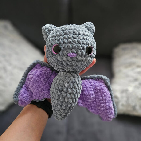 Horgolt denevér amigurumi