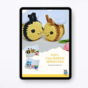 Pufi, fullánkos méhecske horgolásminta