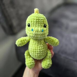 Horgolt dínó amigurumi