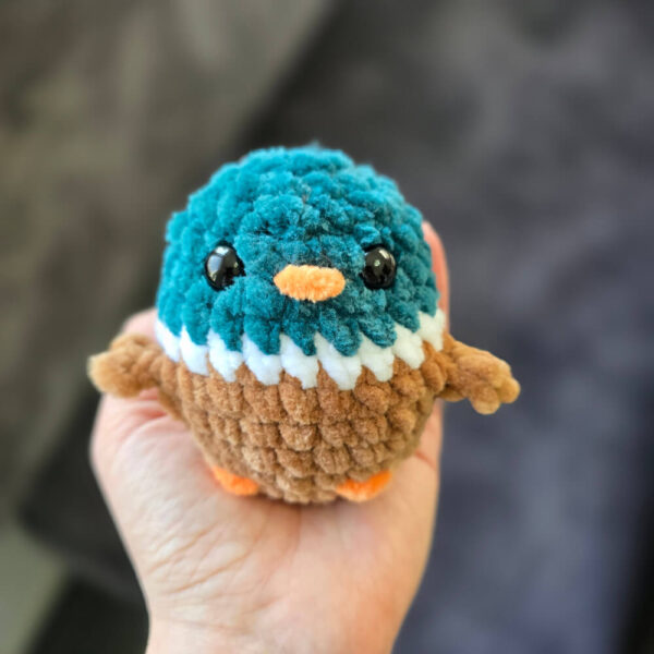 Horgolt pici vadkacsa fiú amigurumi