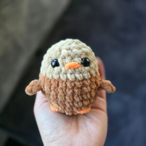 Horgolt pici vadkacsa lány amigurumi