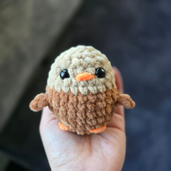 Horgolt pici vadkacsa lány amigurumi