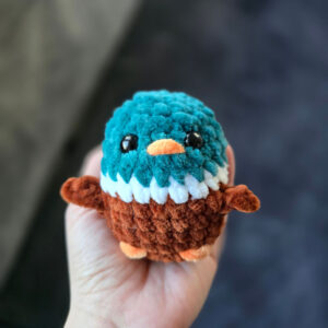 Horgolt pici vadkacsa fiú amigurumi