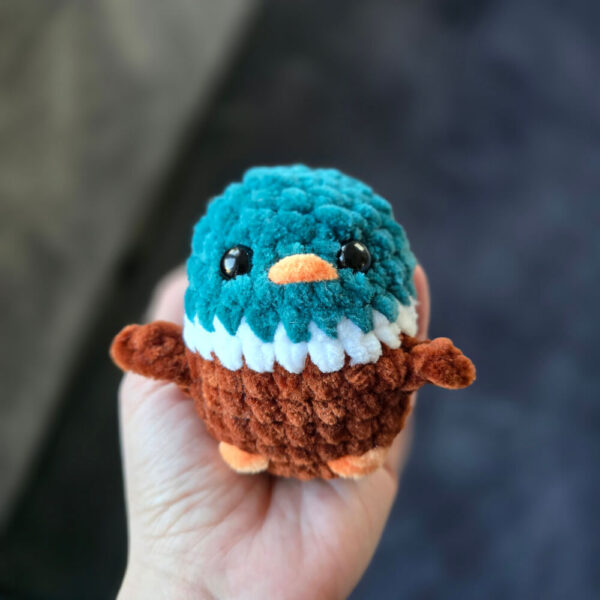 Horgolt pici vadkacsa fiú amigurumi