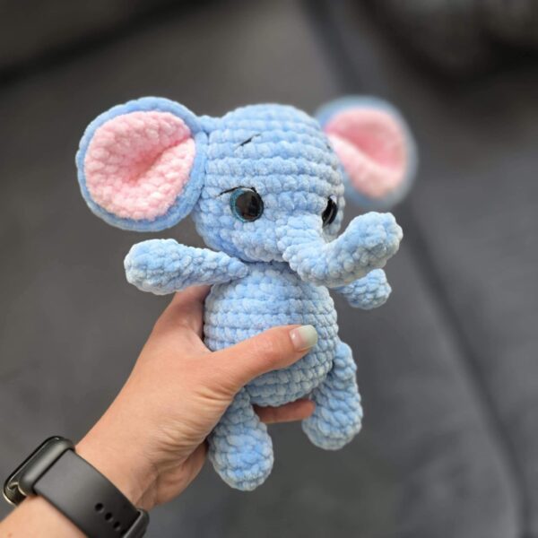 Horgolt elefánt amigurumi