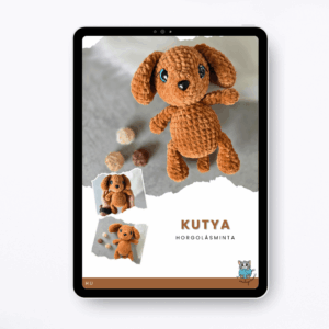 Kutya horgolásminta