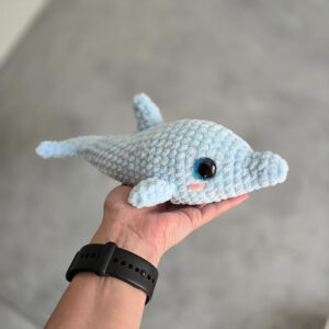Horgolt delfin amigurumi