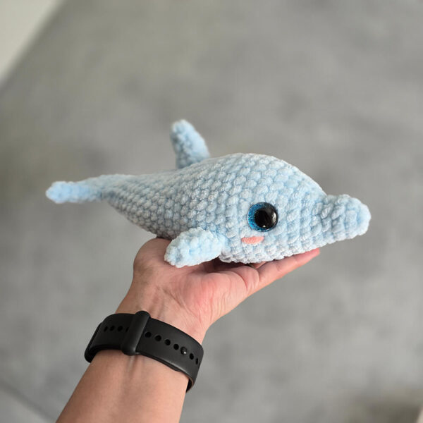 Horgolt delfin amigurumi