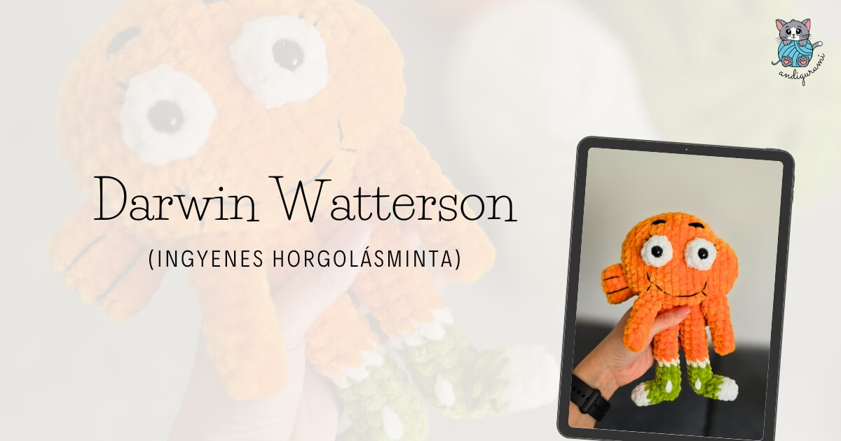 Darwin Watterson ingyenes horgolásminta