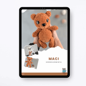 maci horgolásminta jegesmedve