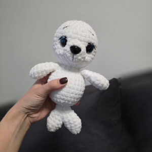 Horgolt fóka amigurumi