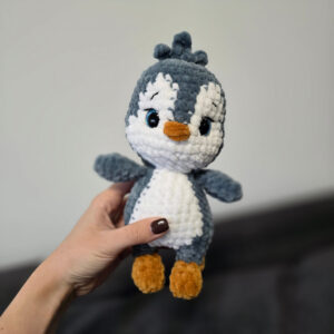 Horgolt pingvin amigurumi