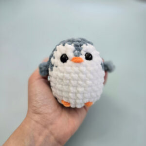 horgolt mini pingvin