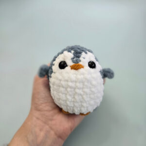 horgolt mini pingvin