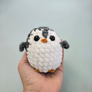 horgolt mini pingvin