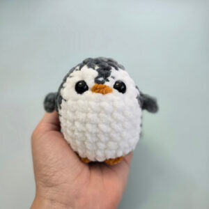 horgolt mini pingvin