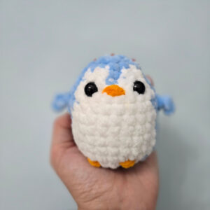 Horgolt mini pingvin