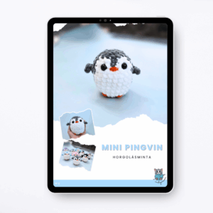Mini pingvin horgolásminta