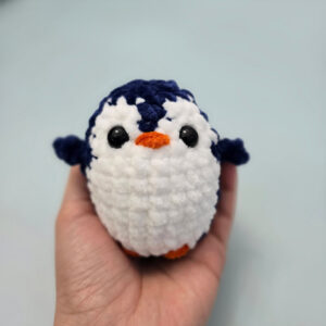 horgolt mini pingvin