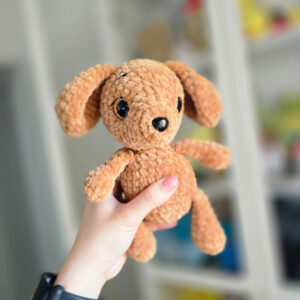 Horgolt kutya amigurumi (barna)