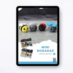 Mini bogarak horgolásminta